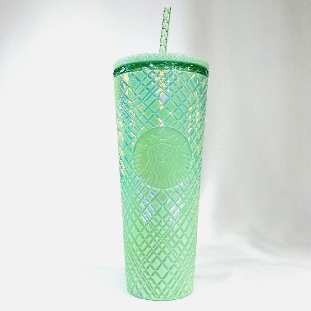 Starbucks | Mint Green Bling Textured Tumbler with Straw